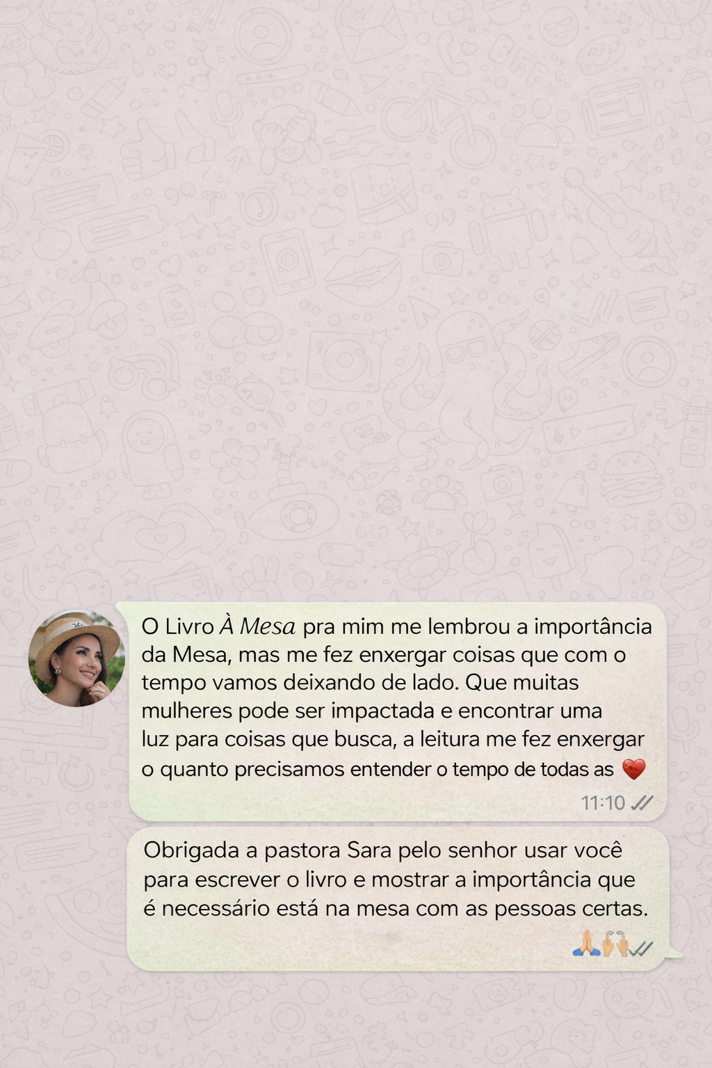 Depoimento de leitora 1